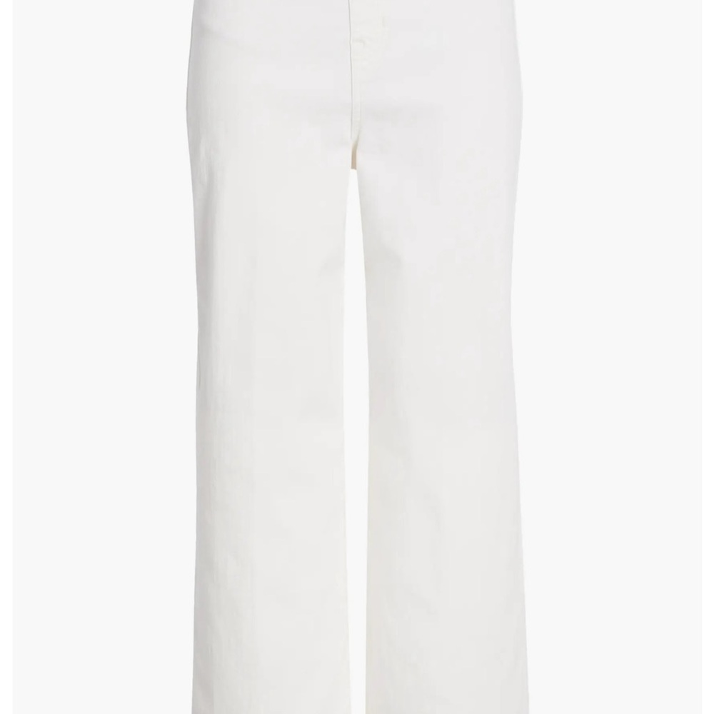 SPANX White Flare Wide Leg Jeans: size large - Picture 5 of 10
